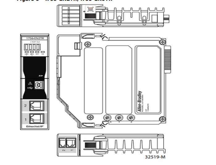 1756-EN2TRK  Allen Bradley  controller module